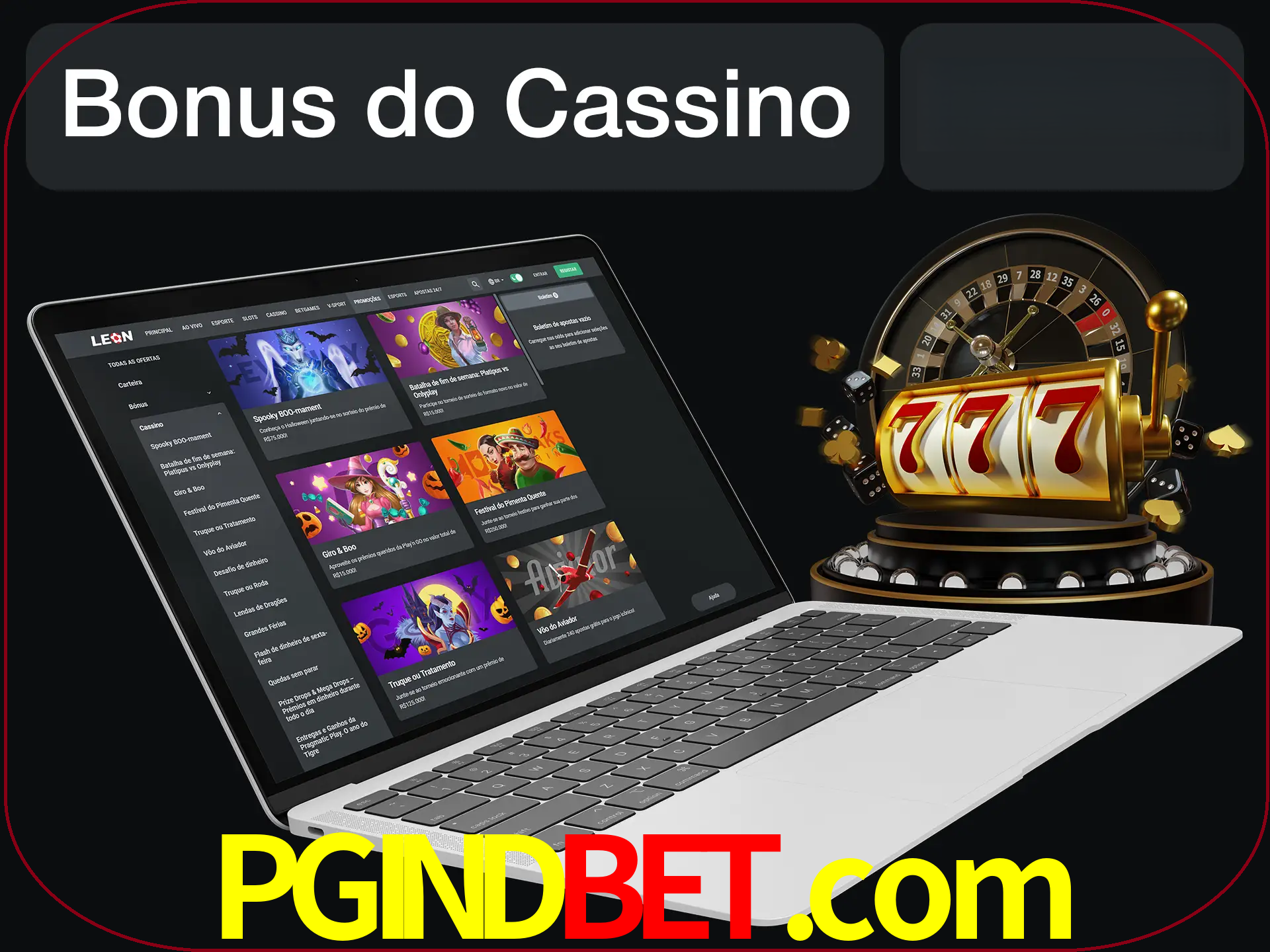 Use o bônus do cassino para começar melhor.